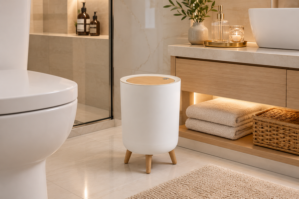Stylish Wooden Trash Can
